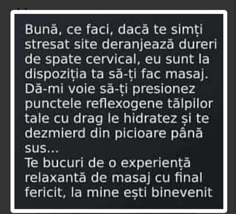 Weekend relaxant si masaj bun la Elena.